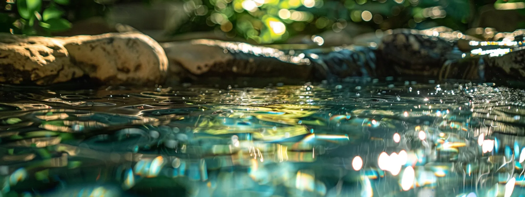 crystal clear water glistening in a hot tub in eau claire.