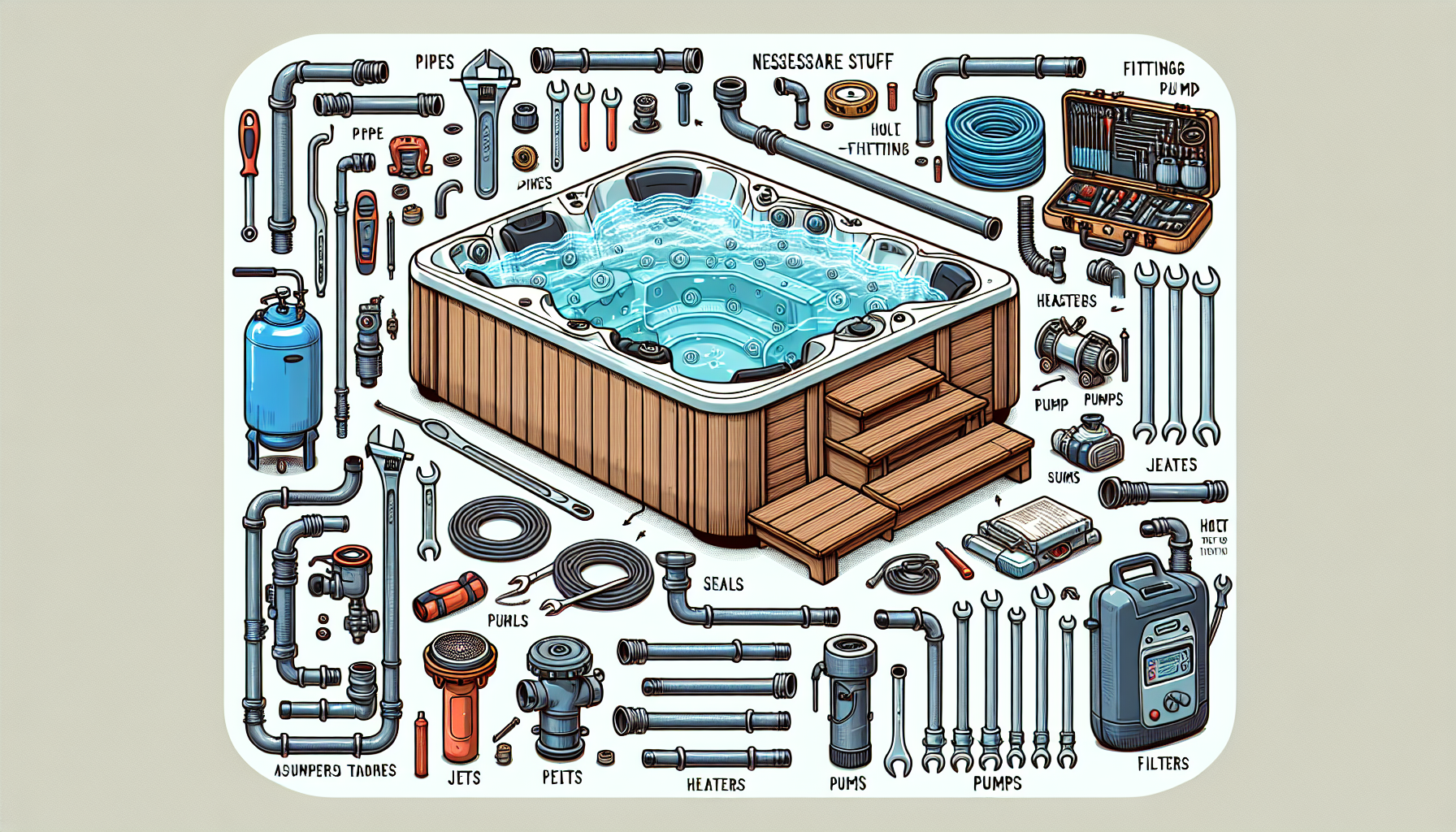 hot tub plumbing needs