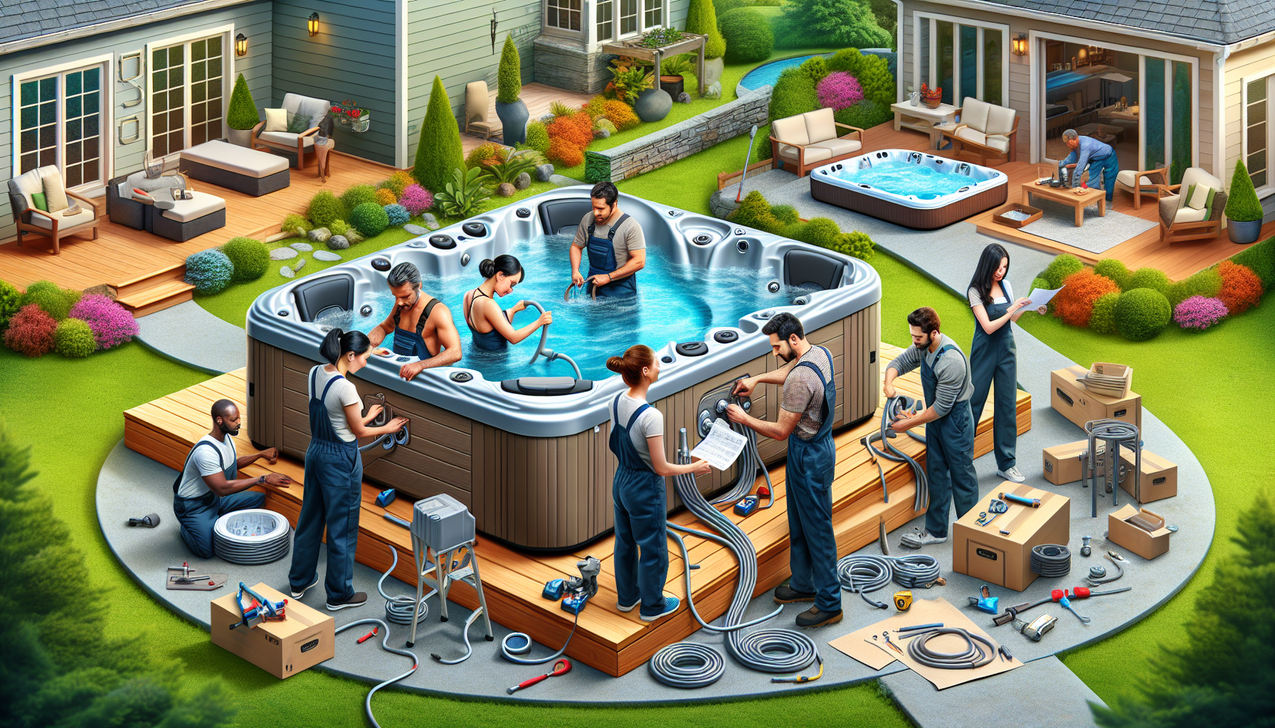 hot tub installation services