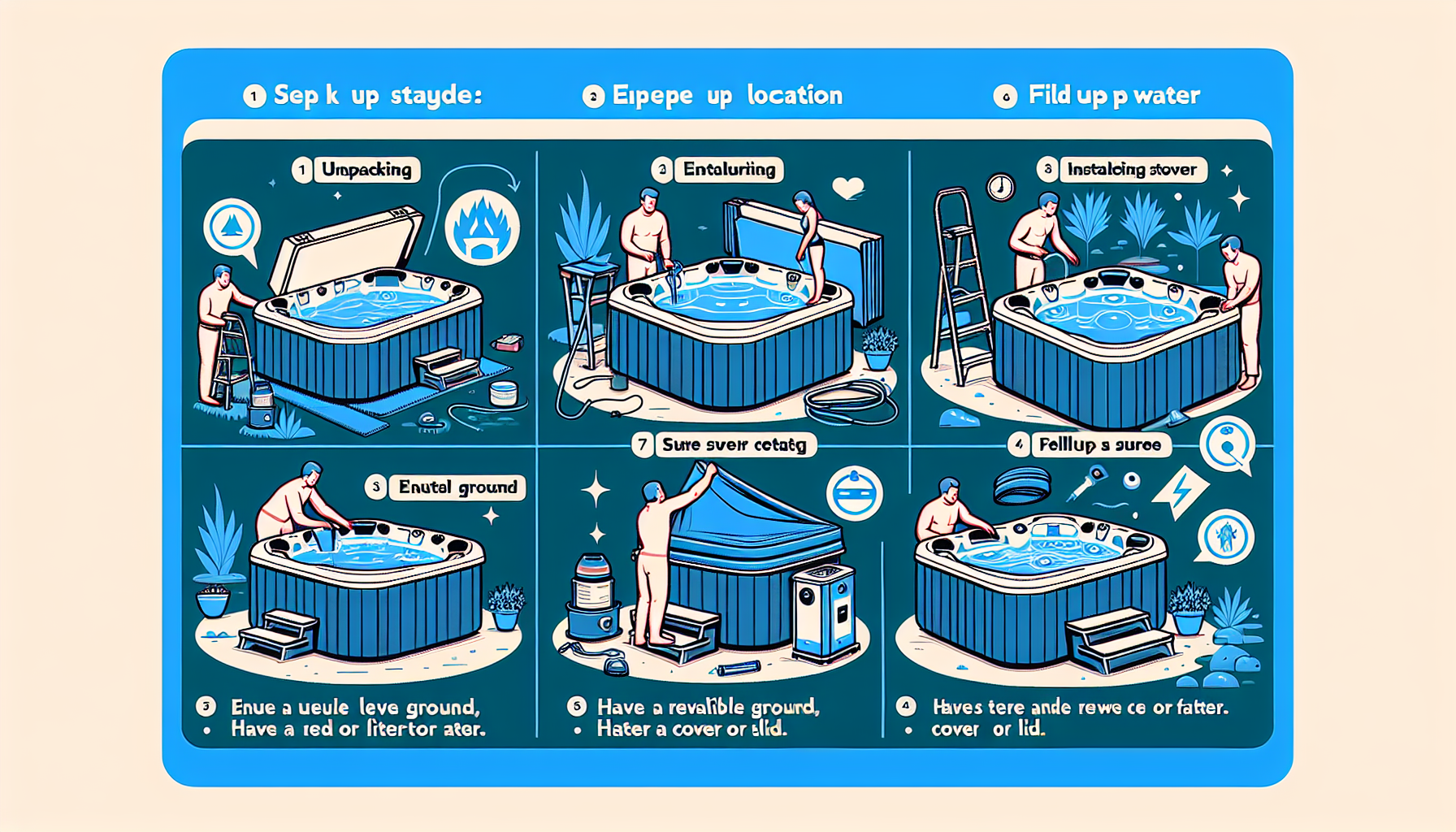 hot tub setup instructions and tips